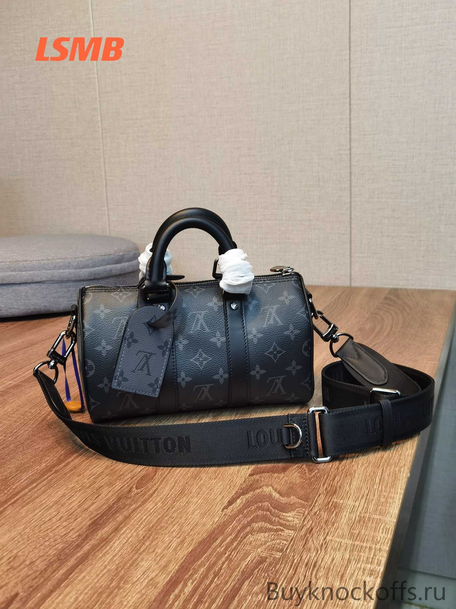 Replica Louis Vuitton Keepall Bandouliere 45 Travel Bag M46703 Nonogram  Macassar Fake Wholesale